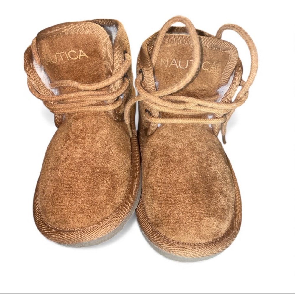 9TD Winter Boots Tan Suede Nautica - Picture 4 of 7